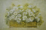 Vintage Framed Giclee on Textured Board White Floral Bouquet by Blum