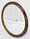 Vintage Oval Wall Mirror with Decorative Gilt Trim