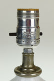 Vintage Hobnail Milk Glass Boudoir Lamp
