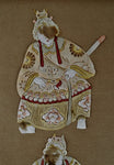 Early Framed Asian Paper Cut Artwork