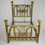 Vintage Full Size Four Poster Brass Bed
