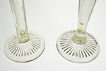 Vintage Fluted Glass Centerpiece Stands - Group of 4