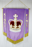 Authentic Vintage Hand-Made Religious King of Kings Church Banner
