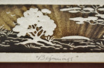 Vintage Framed Limited Edition Engraving Titled Beginnings - Artist Signed