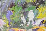 1973 LeRoy Neiman Arnie In The Rain Framed Lithograph with COA on Verso