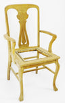 Antique Quartersawn Oak Claw Foot Arm Chair