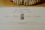 Vintage 1967 Lithograph of 19th Century Parisian Fashion Titled La Curieuse