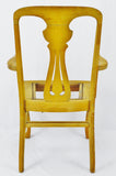 Antique Quartersawn Oak Claw Foot Arm Chair