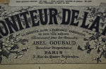 Antique 1897 Framed Le Moniteur De La Mode French Fashion Print