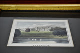 Antique Framed Blenheim Palace Hand Colored Collotype Limited Edition Print