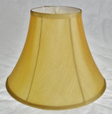 Vintage Tan Fabric Lined Bell Lamp Shade