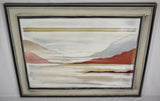 Vintage Large Scale Framed Abstract Oil Painting - Artist Signed