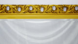 Early French Gilt Gesso Filigree Frame with Beveled Mirror