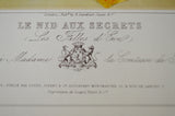 Vintage 1967 Lithograph of 19th Century Parisian Fashion Titled Le Nid Aux Secrets