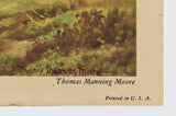 Vintage Framed Thomas Manning Moore "Silent Sentinels" Landscape Print