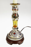 Vintage Asian Style Ceramic Candlestick Table Lamp