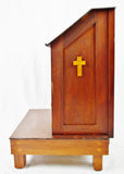 Vintage Table Top Portable Pulpit Bible Stand with Storage