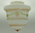 Vintage Hand Painted Satin Glass Bullet Shade
