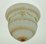 Vintage Hand Painted Satin Glass Bullet Shade