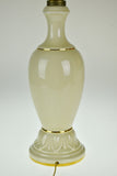 Vintage Ivory Colored Ceramic Table Lamp