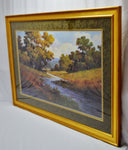 Vintage Large Framed Landscape Print - 65 x 46