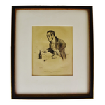 Antique Framed French Print By Honoré Daumier