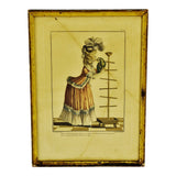 Antique Framed French Fashion Plate Engraving