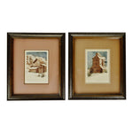 Vintage Framed Sue Tushingham McNary Signed Intaglio Etchings - Set of 2