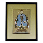 Vintage Asian Mixed Media Framed Painting