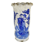 Vintage Asian Crackle Glaze Vase