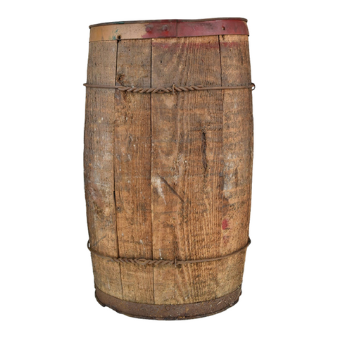 Antique Wooden Nail Keg Cask Barrel