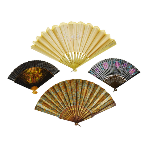 Vintage Asian Style Folding Hand Fans