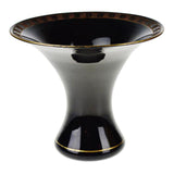 Vintage Black Glass Vase
