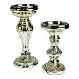 Vintage Mercury Glass Candleholders - Group of 2