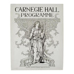 Carnegie Hall Programme From December 18, 1903