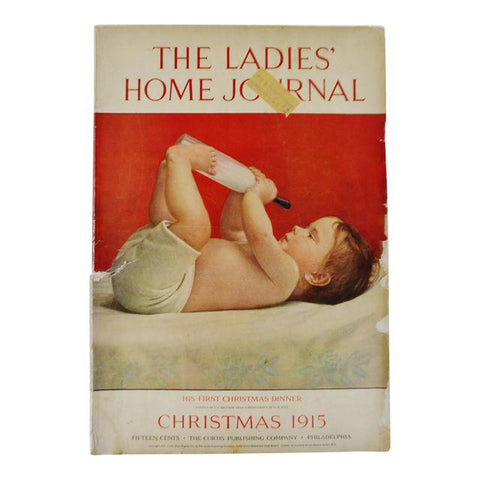 1915 The Ladies Home Journal Christmas Edition, His First Christmas Dinner
