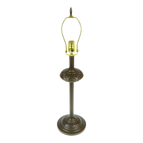 Vintage Reticulated Metal Table Lamp