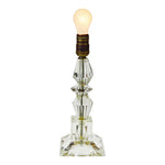 Mid Century Geometric Stacked Glass Boudoir Lamp