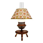 Vintage Wood Stool Base Table Lamp